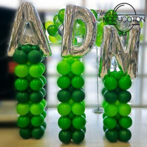 Colonnes de ballons pour dévoilement de nouvelles couleurs
