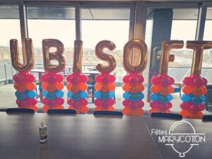 Colonnes de ballons Ubisoft